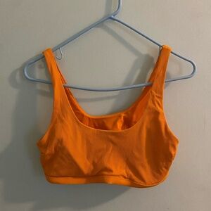 Athleta Neon Orange Swim Top Size L